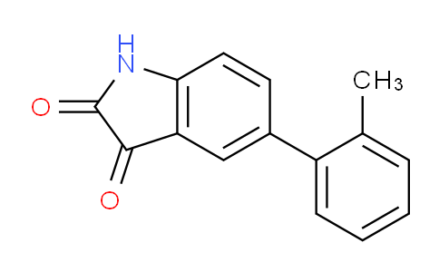 CAS No. 893736-02-2, 5-(o-Tolyl)indoline-2,3-dione