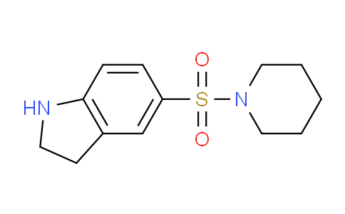 CAS No. 874593-99-4, 5-(Piperidin-1-ylsulfonyl)indoline