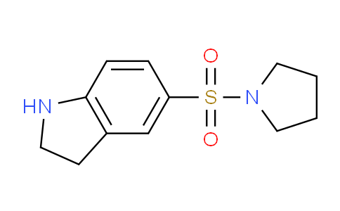 CAS No. 874594-03-3, 5-(Pyrrolidin-1-ylsulfonyl)indoline