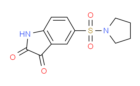 CAS No. 220510-17-8, 5-(Pyrrolidin-1-ylsulfonyl)indoline-2,3-dione
