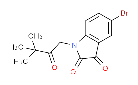 CAS No. 314026-21-6, 5-Bromo-1-(3,3-dimethyl-2-oxobutyl)indoline-2,3-dione