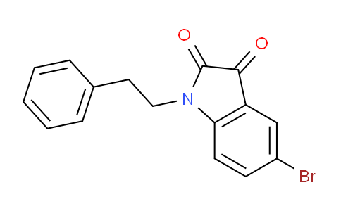 CAS No. 328002-46-6, 5-Bromo-1-phenethylindoline-2,3-dione