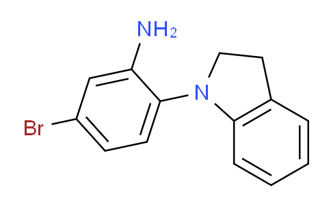 CAS No. 1016789-09-5, 5-Bromo-2-(indolin-1-yl)aniline