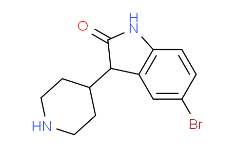 CAS No. 1472642-26-4, 5-Bromo-3-(piperidin-4-yl)indolin-2-one