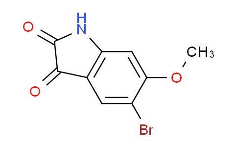 CAS No. 130420-85-8, 5-Bromo-6-methoxyindoline-2,3-dione
