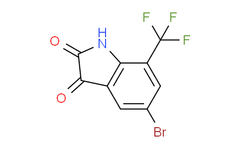 CAS No. 1067187-97-6, 5-Bromo-7-(trifluoromethyl)indoline-2,3-dione