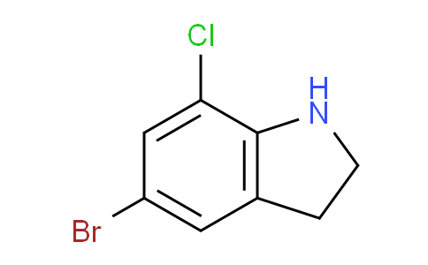 CAS No. 221024-31-3, 5-Bromo-7-chloroindoline