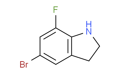CAS No. 954258-03-8, 5-Bromo-7-fluoroindoline