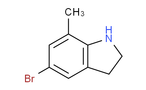 CAS No. 205584-66-3, 5-Bromo-7-methylindoline