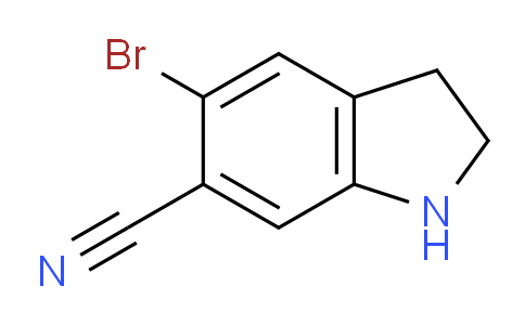 CAS No. 1467060-12-3, 5-Bromoindoline-6-carbonitrile