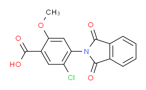CAS No. 52245-01-9, 5-Chloro-4-(1,3-dioxoisoindolin-2-yl)-2-methoxybenzoic acid