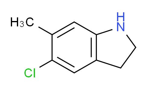 CAS No. 162100-57-4, 5-Chloro-6-methylindoline