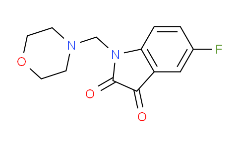 CAS No. 75564-85-1, 5-Fluoro-1-(morpholinomethyl)indoline-2,3-dione