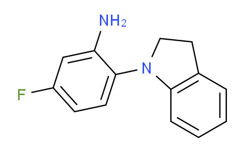 CAS No. 640768-22-5, 5-Fluoro-2-(indolin-1-yl)aniline