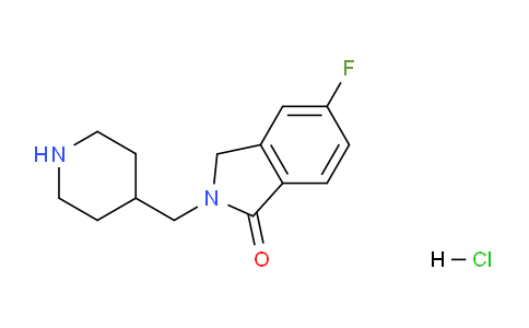 CAS No. 359629-72-4, 5-Fluoro-2-(piperidin-4-ylmethyl)isoindolin-1-one hydrochloride