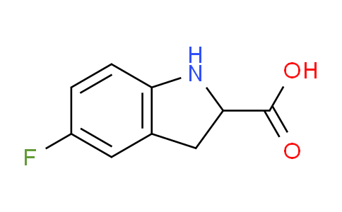 CAS No. 1390999-65-1, 5-Fluoroindoline-2-carboxylic acid