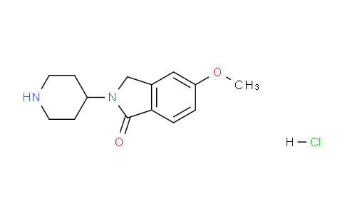 CAS No. 1402232-76-1, 5-Methoxy-2-(piperidin-4-yl)isoindolin-1-one hydrochloride