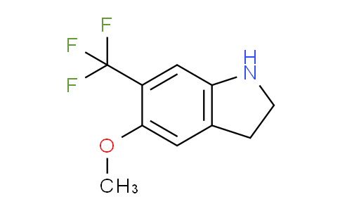 CAS No. 178896-79-2, 5-Methoxy-6-(trifluoromethyl)indoline