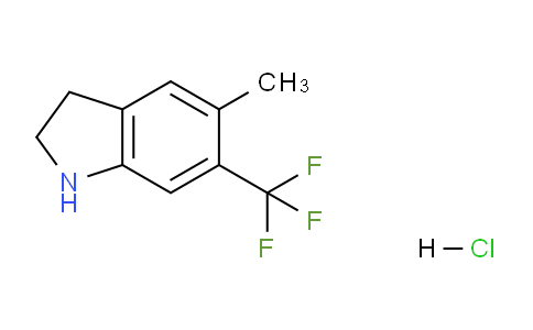 CAS No. 280121-24-6, 5-Methyl-6-(trifluoromethyl)indoline hydrochloride
