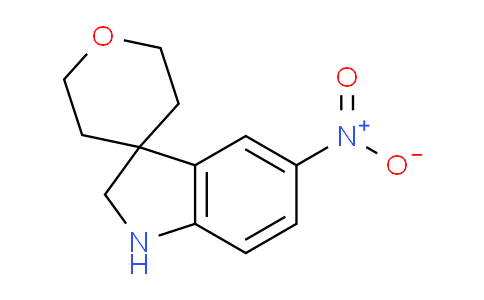 CAS No. 1250991-93-5, 5-Nitro-2',3',5',6'-tetrahydrospiro[indoline-3,4'-pyran]