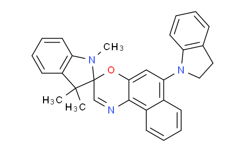 CAS No. 114747-44-3, 6'-(Indolin-1-yl)-1,3,3-trimethylspiro[indoline-2,3'-naphtho[2,1-b][1,4]oxazine]