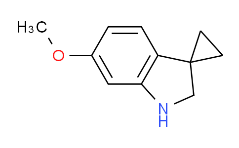 CAS No. 1523068-91-8, 6'-Methoxyspiro[cyclopropane-1,3'-indoline]