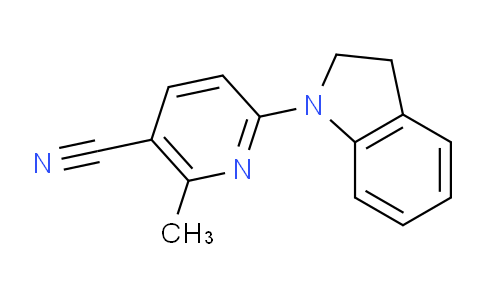 CAS No. 1355217-69-4, 6-(Indolin-1-yl)-2-methylnicotinonitrile