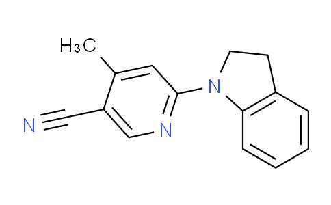 CAS No. 1355182-36-3, 6-(Indolin-1-yl)-4-methylnicotinonitrile