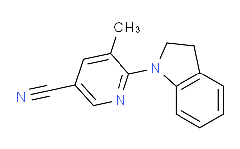 CAS No. 1355232-64-2, 6-(Indolin-1-yl)-5-methylnicotinonitrile