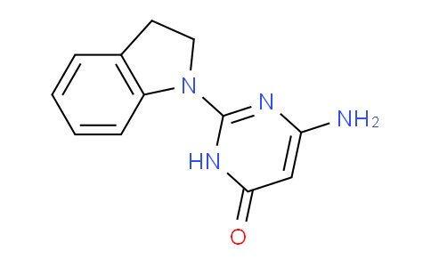 CAS No. 876667-59-3, 6-Amino-2-(indolin-1-yl)pyrimidin-4(3H)-one