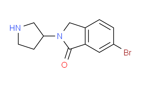 CAS No. 1443285-83-3, 6-Bromo-2-(pyrrolidin-3-yl)isoindolin-1-one