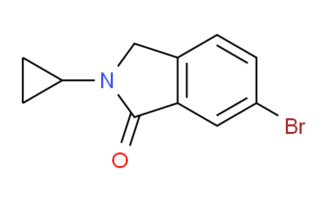 CAS No. 1245649-56-2, 6-Bromo-2-cyclopropylisoindolin-1-one