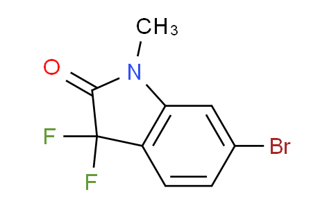CAS No. 1802149-36-5, 6-Bromo-3,3-difluoro-1-methylindolin-2-one