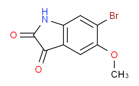 CAS No. 130420-78-9, 6-Bromo-5-methoxyindoline-2,3-dione