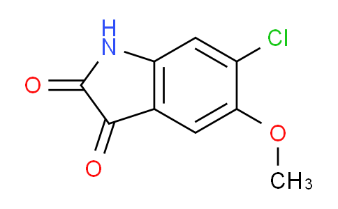CAS No. 85778-01-4, 6-Chloro-5-methoxyindoline-2,3-dione