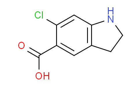 CAS No. 1375472-84-6, 6-Chloroindoline-5-carboxylic acid