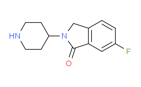 CAS No. 1439902-96-1, 6-Fluoro-2-(piperidin-4-yl)isoindolin-1-one