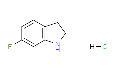 CAS No. 1803567-63-6, 6-Fluoroindoline hydrochloride
