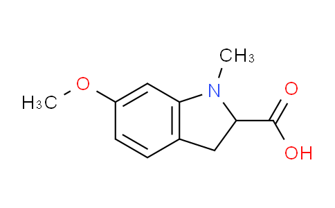 CAS No. 1255146-88-3, 6-Methoxy-1-methylindoline-2-carboxylic acid