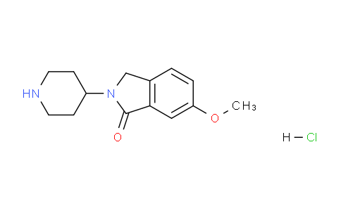 CAS No. 1439896-47-5, 6-Methoxy-2-(piperidin-4-yl)isoindolin-1-one hydrochloride