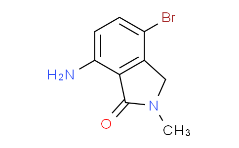 CAS No. 1257996-53-4, 7-Amino-4-bromo-2-methylisoindolin-1-one