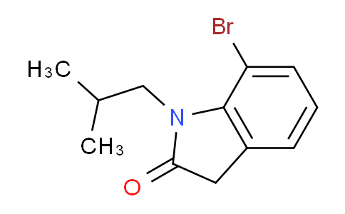 CAS No. 1706443-15-3, 7-Bromo-1-isobutylindolin-2-one