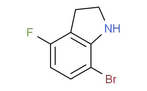 CAS No. 1065185-57-0, 7-Bromo-4-fluoroindoline