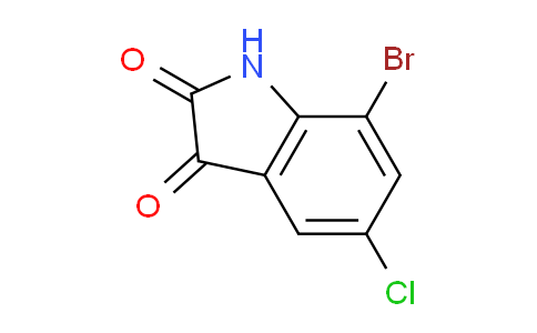 CAS No. 312590-29-7, 7-Bromo-5-chloroindoline-2,3-dione