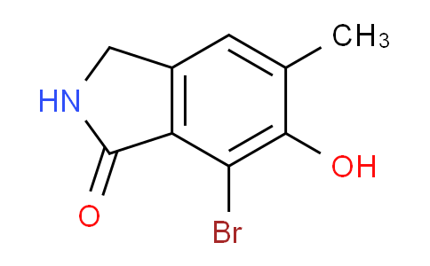 CAS No. 1357147-46-6, 7-Bromo-6-hydroxy-5-methylisoindolin-1-one