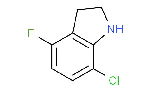 CAS No. 1700248-22-1, 7-Chloro-4-fluoroindoline