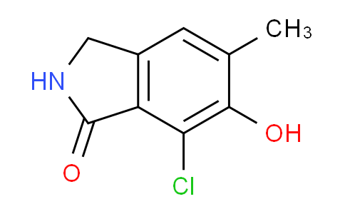 CAS No. 1353878-10-0, 7-Chloro-6-hydroxy-5-methylisoindolin-1-one