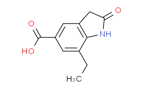 CAS No. 1225693-10-6, 7-Ethyl-2-oxoindoline-5-carboxylic acid