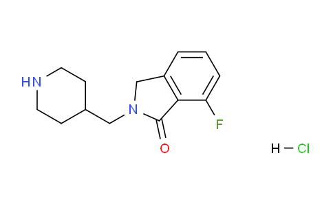 CAS No. 1707367-74-5, 7-Fluoro-2-(piperidin-4-ylmethyl)isoindolin-1-one hydrochloride