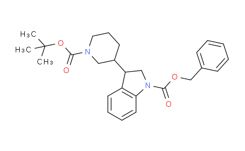CAS No. 1160248-34-9, Benzyl 3-(1-(tert-butoxycarbonyl)piperidin-3-yl)indoline-1-carboxylate